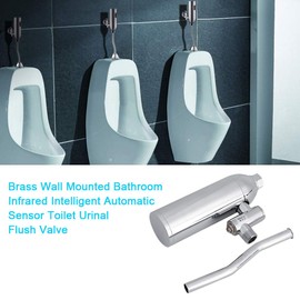 Urinal Flush Valves Toilet Flush Valves with Sensor Inductor for Auto Flushing, Brass Wall Mounted Automatic Flushing Sensor.