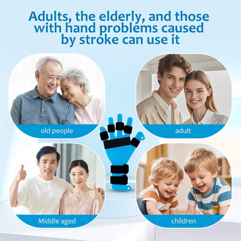 Resting Hand Splint for Stroke Support – Adjustable Finger Separator