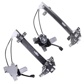 Rear Left Driver Side+Rear Right Passenger Side Power Window Regulators WIth Motor fits For Buick Century 1997-2005,For Buick Regal 1997-2004,For Oldsmobile Intrigue 1998-2002 741-709 741-710
