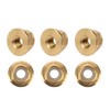 50Pcs Flange Nut Pure Copper Lock AntiSkid AntiLoose Fasteners Set
