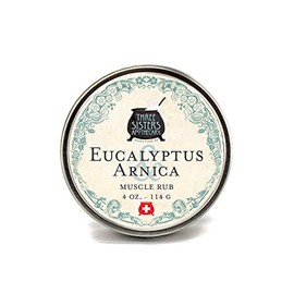 Three Sisters Apothecary Muscle Rub 4oz. (Eucalyptus and Arnica)