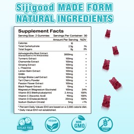 2 Pack Ashwagandha Gummies 3000mg, Support for Immune Support, Relaxation, Calm Mood & Zzz, Ashwagandha Supplements for Men & Women, Natural Blueberry Flavor, 120 Count