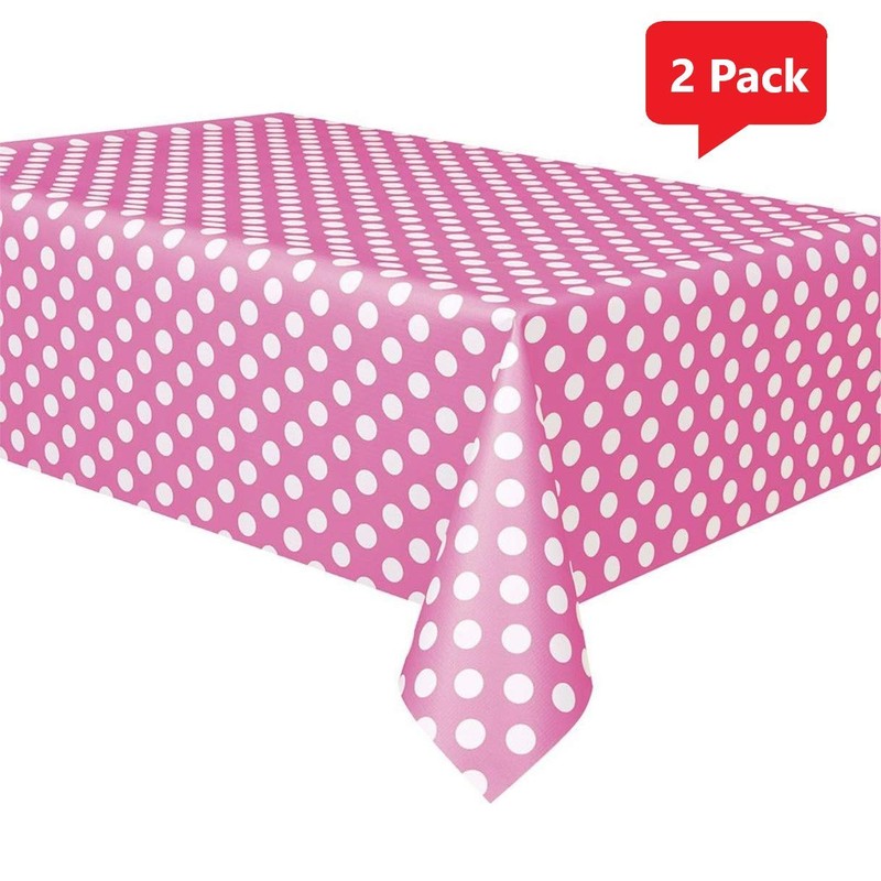 FVLFIL XPIWHTOW Royal7 2 Pack Hot Pink Polka Dot Plastic