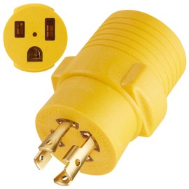 Betrusami Generator to Welder Adapter L14-30P to 6-50R, 4 Prong 30 amp Twist Lock to 50 amp 3 Prong 220v Welder Plug for Generators,Welders