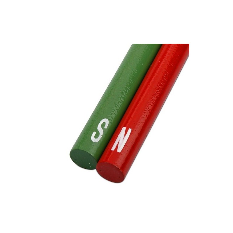 AlNiCo Round Bar Magnet Diameter 10 x 150 mm Painted