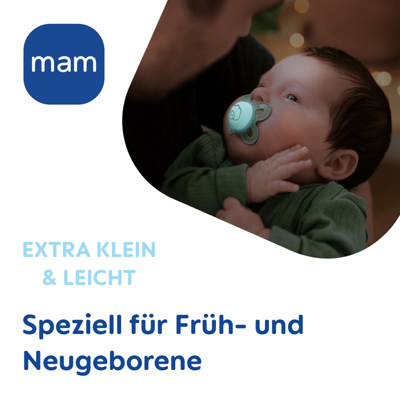 MAM Original Start Night S, 0-2 Months, Pack of 2,