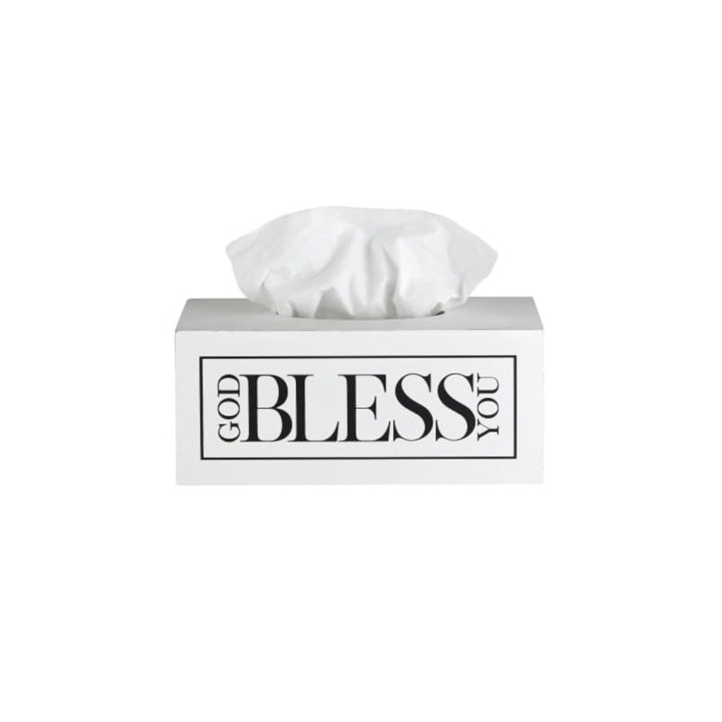Creative Brands Faithworks - God Bless You Wooden Tissue Box