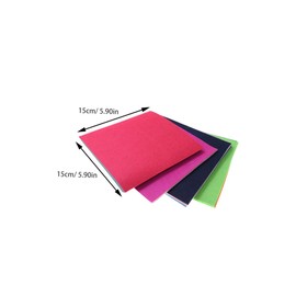 STOBOK 15x15cm Colored Nonwoven Fabric Sheets DIY Craft Materials Art Fabric Sheets for Boys and Girls Adults (Random Colors)