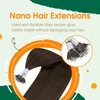 Easyouth Nano Keratin Real Human Hair Darkest Brown Individual Nano