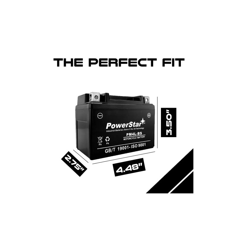 PowerStar-YTX4L-BS Lawn Mower Battery for Snapper All Walk Behind Mowers