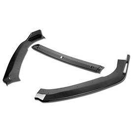 3Pcs Carbon Fiber Look Front Bumper Lip Splitter Chin Spoiler Wing Body Kit Compatible with Honda Accord 18-20