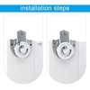 SongYung 8 PCS Closet Door Roller Kit, Sliding Wardrobe Closet