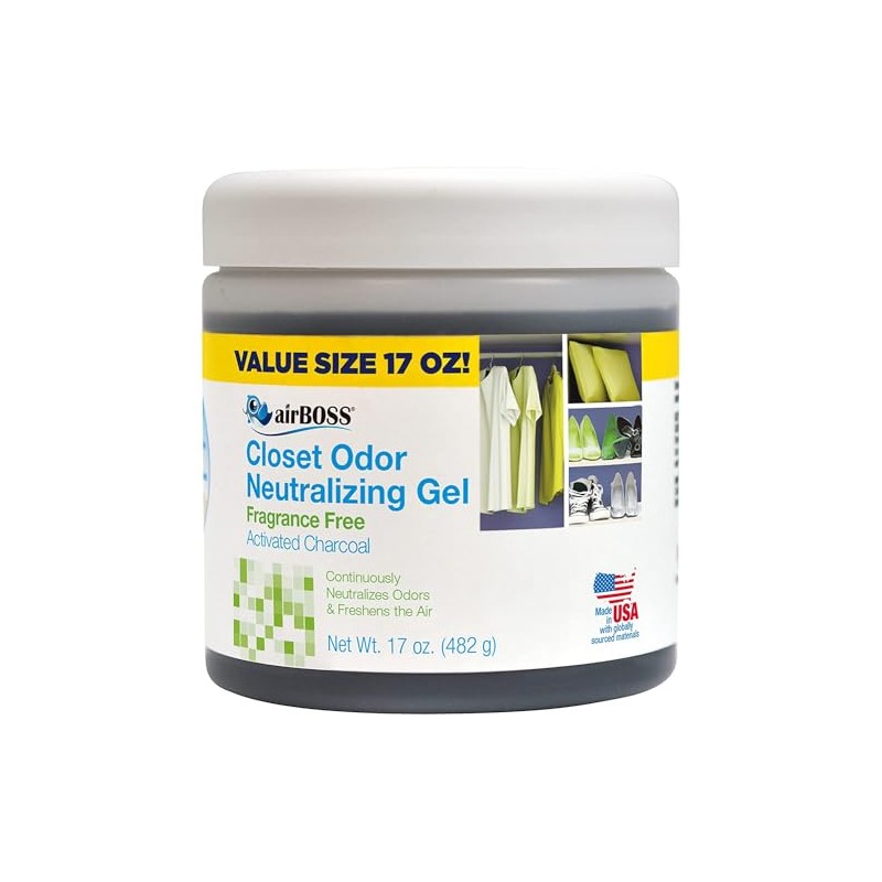 airBOSS Closet Odor Neutralizing Gel 17 Ounce(Single Pack), Odor Eliminator