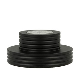 _blank #022bk Stabiliser for Record Players, Integrated Dragonfly, Plate Weight, Aluminium, Black, 306 g Support Weight