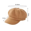 Redwestmelon Women's Newsboy Cap Retro Plaid Octagonal Hat Outdoor Sun