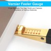 Shinekoo Door Gap Measuring Tool,1-15mm Feeler Gauges House Engineering Inspection