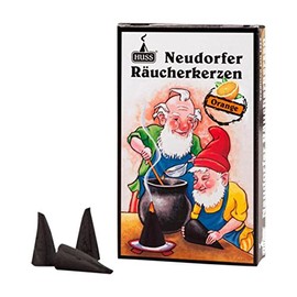 HUSS Incense Cones for German Incense Smoker - Orange - Eco-Friendly Handmade in Germany