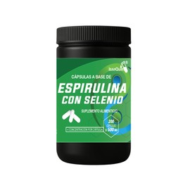 Espirulina con Selenio IsaaQuim | Suplemento Alimenticio | 200 Cápsulas de 500 mg | Porción de 3 Cápsulas Diarias