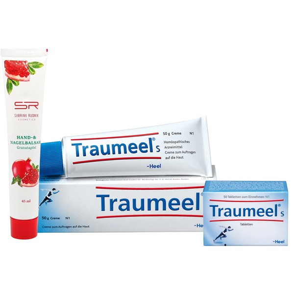 Traumeel Traumeel S Tablets Pack of 50 & Traumeel S Cream 50 g Includes Rats-Apotheke Olive Oil Care Cream