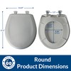 Bemis Classic Colors Slow Close Toilet Seat, Easy Clean Hinges