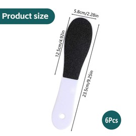Foot File for Hard Skin Remover - 6 Pcs Foot Rasp Double Sided to Exfoliate and Remove Dry Dead Skin - Eliminates Corns and Calluses, Pedicure Tool for Super Soft Feet