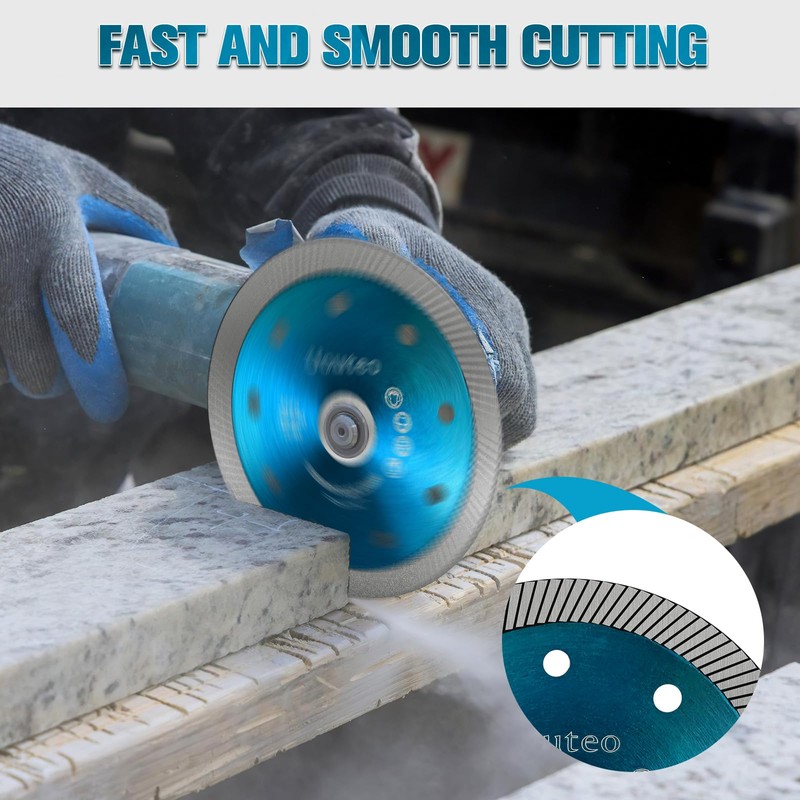 Uouteo 20 Pcs Diamond Saw Blade, 4.5 Inch Super Thin