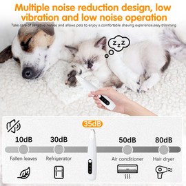 Upgraded Dog Paw Trimmer with LED Light,Pet Hair Trimmer,pet paw Trimmer,Smart Display,Rechargeable Pet Clippers for Small Dogs Cats Trimming Paws, Eyes, Ears, Face, and Rump