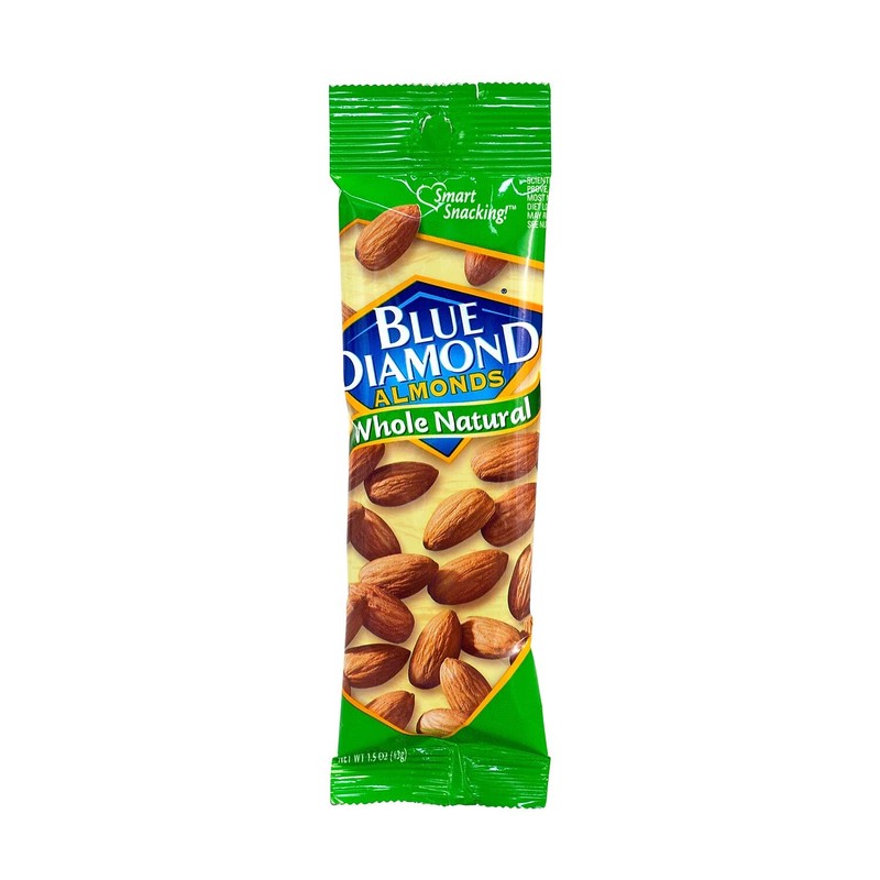 Blue Diamond Almonds, Whole Natural Raw Almonds, 1.5 Ounce (Pack