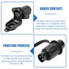 Pack of 3 Trailer Plug 3-Pin Socket 12 V Socket