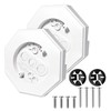 2 Sets 8141 Siding Mounting Blocks, Vinyl Outdoor Mounting Plate
