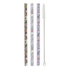 Vera Bradley Colorful Reusable Straw Set with Storage Pouch &