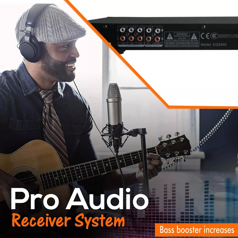 Technical Pro Professional Dual 10 Band Equalizer with Individual LED