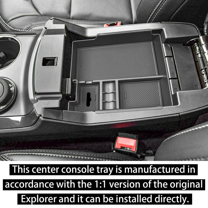 RUNROAD Center Console Insert Organizer Compatible with Ford Explorer 2012-2019