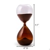 Bey-Berk Phillip 60-Minute Sand Timer (Amber), 9.5" Dual-Tone and Clear