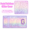 SiorVeol Girls Wallet for Kids Initial Glitter Wallets Trifold with
