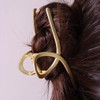 Metal Frame Bow Hair Clip (BG0045) (Silver)