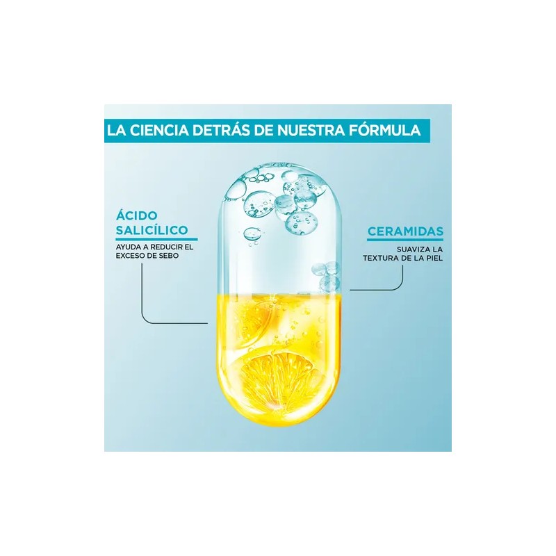Garnier Express Aclara Gel Limpiador Antiimperfecciones con Ácido Salicílico y