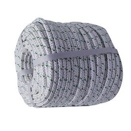 HOSTIC Double Braid Polyester Rope Nylon Pulling Line Tree Cutting Multipurpose Bull Rigging 3/8in x 200ft White