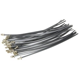Safety-3 Insert-Type Titanium Nylon Cord for Grass Trimmers 7.9 inches (200 mm), Square Type, 0.09 inch (2.4 mm) Diameter, 30 Pieces