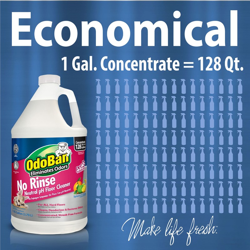 OdoBan Pet Solutions No Rinse Neutral pH Floor Cleaner Concentrate,