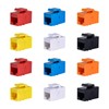 GeeekPi Cat6 RJ45 Keystone Jack Insert, 12-Pack Multi-Colour Set, Gold-Plated