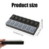 Weekly Pill Organizer with Am/Pm Compartments, Tablet Storage Box, Travel