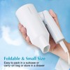 Licoseam Hair Dryer, 1600W Small Foldable Hair Blow Dryer, Fast