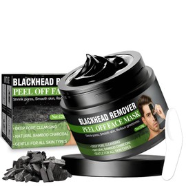 Aarivibe Blackhead Remover Mask, Bamboo Charcoal Peel Off Face Masks(120g)