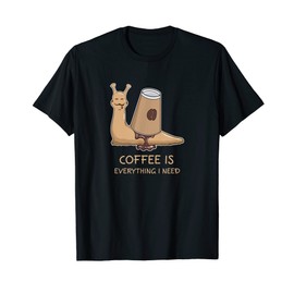 Coffee Cup Agate Snail Shell Pet Animal Funny Apparel T-Shirt