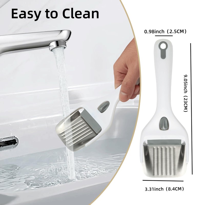 VacFreKep Kitchen Stainless Steel Cheese Slicer,Adjustable Handheld Cheese Cutter with