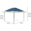13x13FT Outdoor Pop Up Canopy Gazebo Instant Tent, 3 Adjustable
