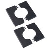 UFURMATE Pipe Wall Covers, 2Pcs 42mm Diameter ABS Plastics Square
