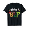 Oldest Elf Matching Family Alte Großeltern Weihnachten Elfen T-Shirt
