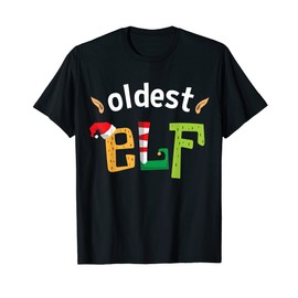 Oldest Elf Matching Family Alte Großeltern Weihnachten Elfen T-Shirt